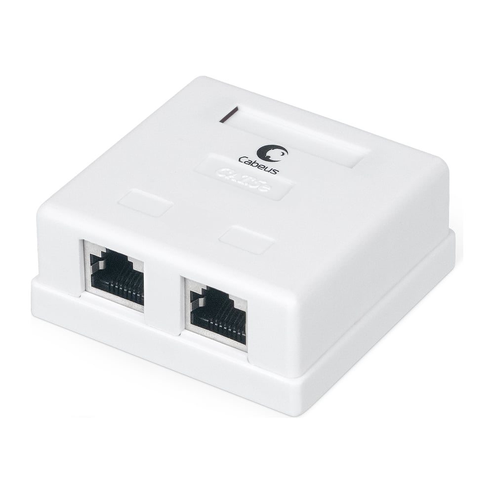 Розетка 2 rj45 кат 5e