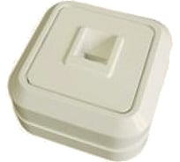 Розетка открытой установки TФ RJ-11 IP20, слоновая кость TDM ELECTRIC Ладога SQ1801-0023
