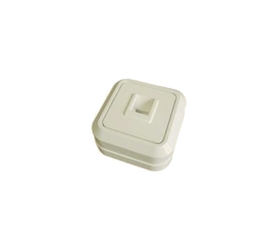 Розетка открытой установки TФ RJ-11 IP20, слоновая кость TDM Ладога SQ1801-0023