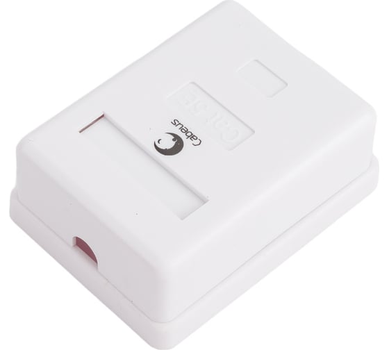 Компьютерная розетка Cabeus RJ-45, категория 5e, одинарная, внешняя, Dual IDC WS-8P8C-Cat.5e-1