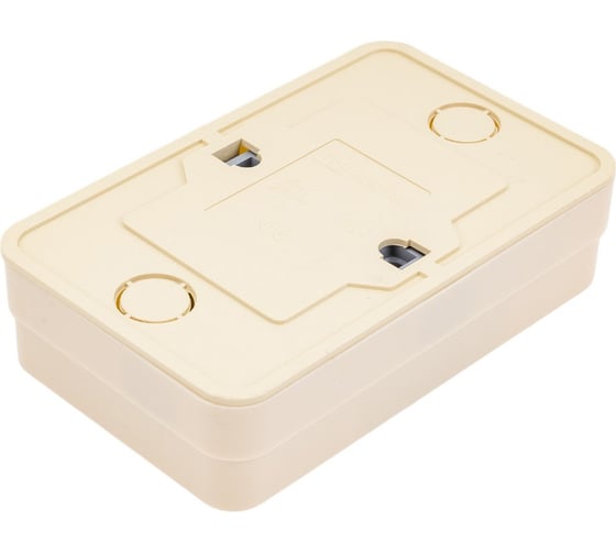 Двойная розетка открытой установки 2П IP20 10А, слоновая кость TDM ELECTRIC Ладога SQ1801-0018