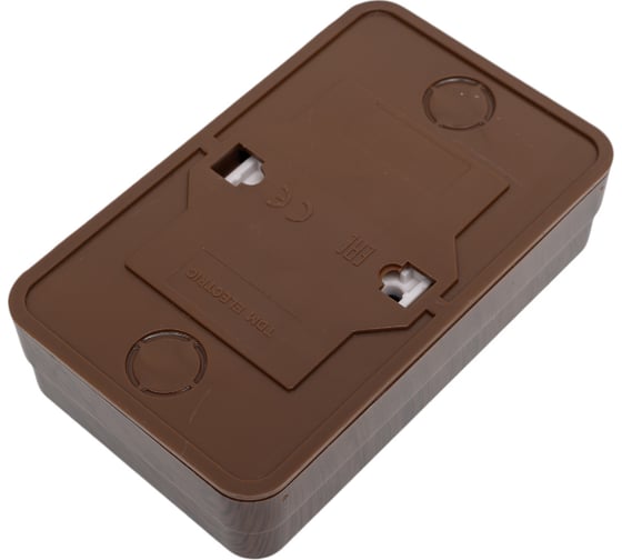 Двойная розетка открытой установки 2П IP20 10А, бук TDM ELECTRIC Ладога SQ1801-0035