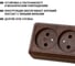 Двойная розетка открытой установки 2П IP20 10А, бук TDM ELECTRIC Ладога SQ1801-0035 6