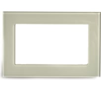 2-местная рамка STEKKER (без перемычки), GFR00-7012-07, серия Катрин, дымчатый 49041