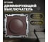 Диммирующий механизм выключателя STEKKER TRIAC GLS10-7106-04, 250V, 500W, серия Катрин, шоколад, 49017 2