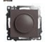 Диммирующий механизм выключателя STEKKER TRIAC GLS10-7106-04, 250V, 500W, серия Катрин, шоколад, 49017 8