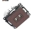 2-местная USB розетка (механизм) STEKKER GLS10-7115-04, 250B, 2,1А, серия Катрин, шоколад 49027 9