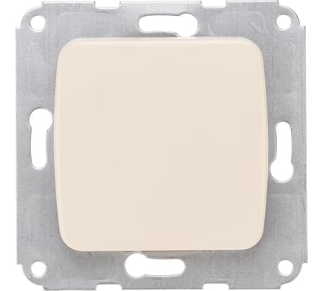 Одноклавишный механизм выключателя KRANZ скрытой установки 10а бежевый KR-78-0230