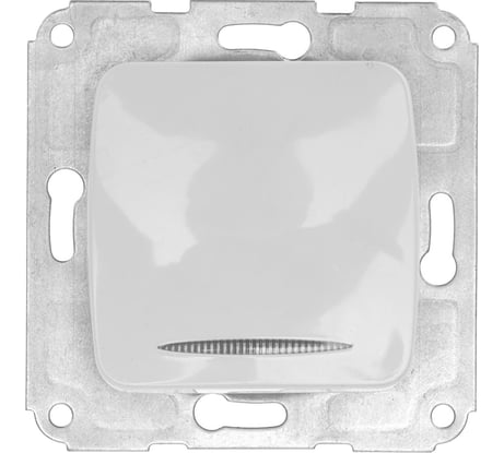 Одноклавишный механизм выключателя KRANZ скрытой установки 10а белый KR-78-0201