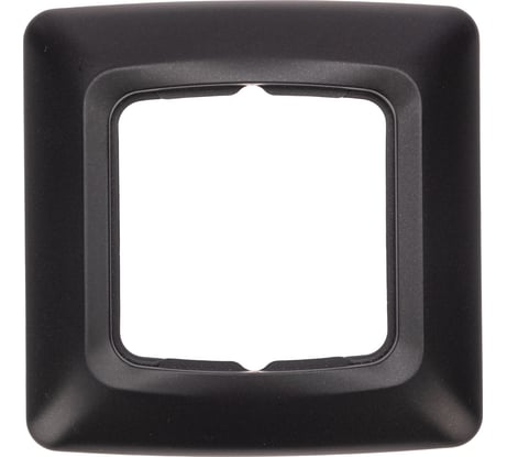 Рамка для розеток KRANZ 1-постовая, черный металлик KR-78-0345