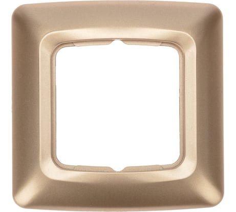 Рамка для розеток KRANZ 1-постовая, золотой металлик KR-78-0315