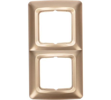 Рамка KRANZ 2-постовая, золотой металлик KR-78-0316
