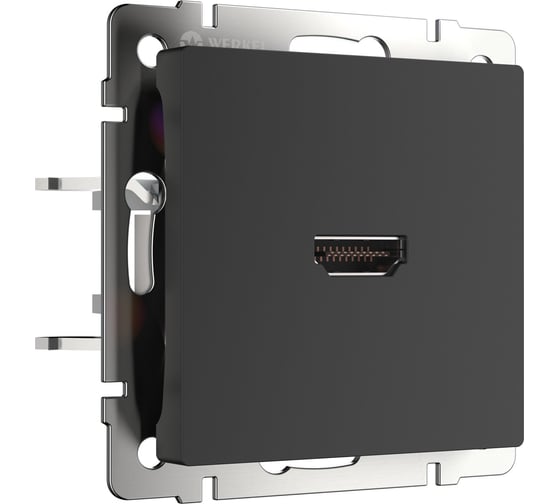 Розетка hdmi WERKEL черный матовый a051601