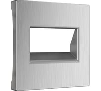 Накладка для двойной розетки еthernet rj-45 WERKEL серебряный рифленый a051350