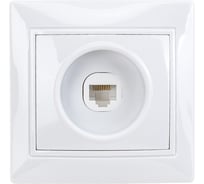 Компьтерная розетка, белая UNIVersal Севиль C0051