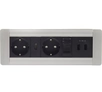 Блок розеток NAVAKO direct silver 12012