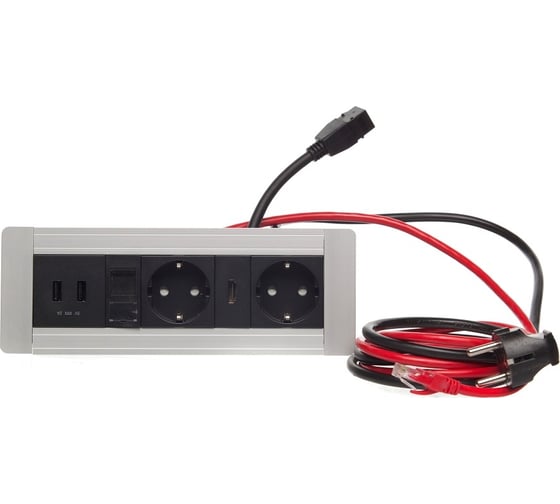 Блок розеток NAVAKO direct silver 12012