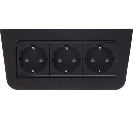 Блок розеток NAVAKO basic black 12054