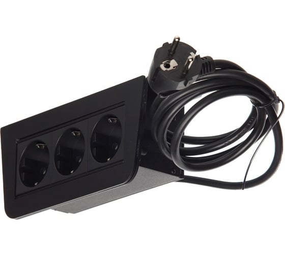Блок розеток NAVAKO basic black 12054