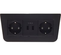 Блок розеток NAVAKO basic black 12055