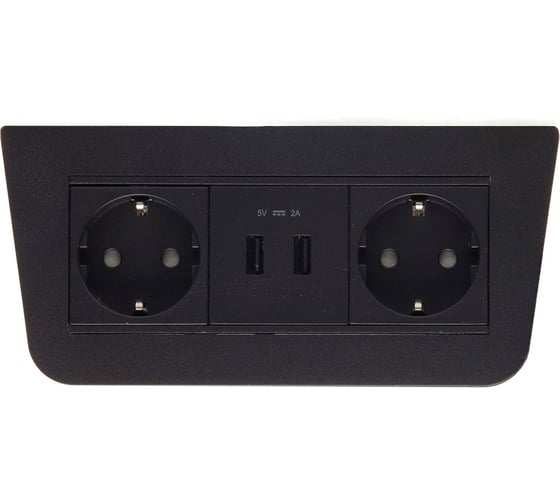 Блок розеток NAVAKO basic black 12055 1