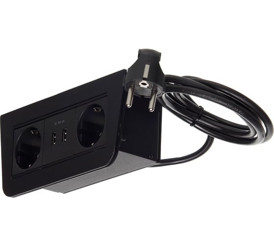 Блок розеток NAVAKO basic black 12055