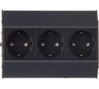 Блок розеток NAVAKO aspect anthracite 12053