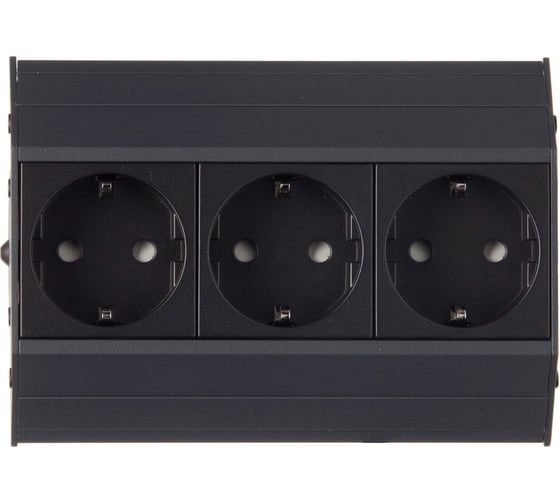 Блок розеток NAVAKO aspect anthracite 12053