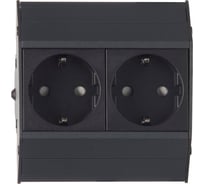 Блок розеток NAVAKO aspect anthracite 12052