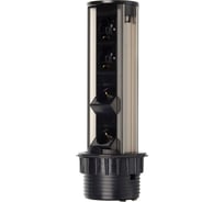 Блок розеток NAVAKO solo black 12008