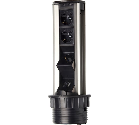 Блок розеток NAVAKO solo black 12006
