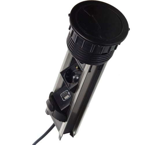 Блок розеток NAVAKO solo black 12006