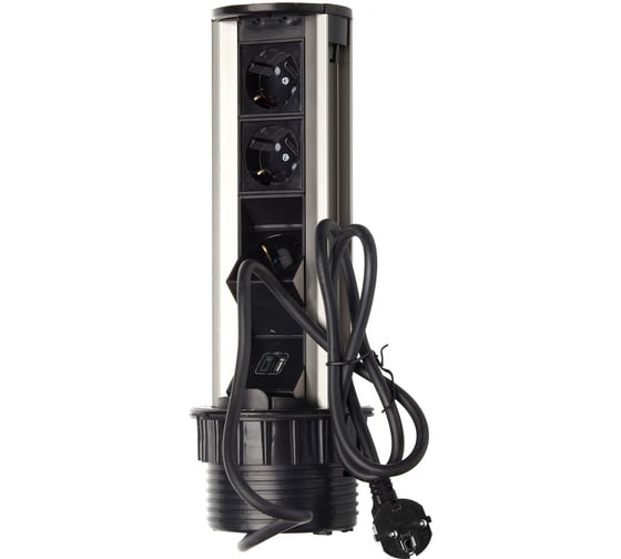 Блок розеток NAVAKO solo black 12006