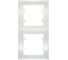 Двухместная вертикальная рамка, белая UNIVersal Бриллиант 7947458 1