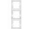 Трехместная вертикальная рамка, белая UNIVersal Бриллиант 7947472 1