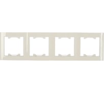 Четырехместная вертикальная рамка, белая UNIVersal Бриллиант 7947496