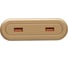 Блок розеток NAVAKO stripe smooth gold 12027 4