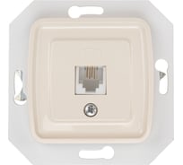Механизм телефонной розетки KRANZ rj11 с/у бежевый KR-78-0252