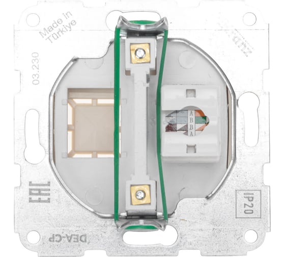 Механизм компьютерной розетки KRANZ rj45 с/у бежевый KR-78-0253