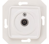 Механизм проходной tv розетки KRANZ с/у белый KR-78-0221