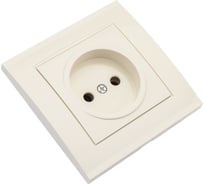 Розетка без заземления, слоновая кость UNIVersal Бриллиант 7948806