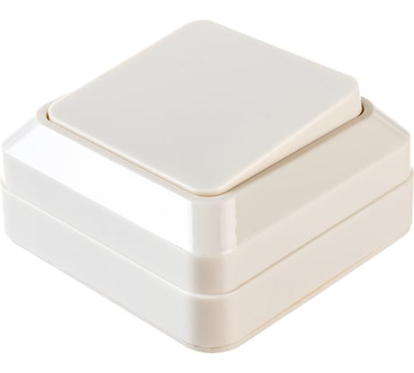 Одноклавишный выключатель, бежевый UNIVersal Олимп Б-О0021