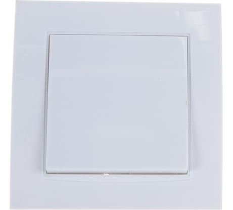 Одноклавишный выключатель, белый UNIVersal Бриллиант 7947366