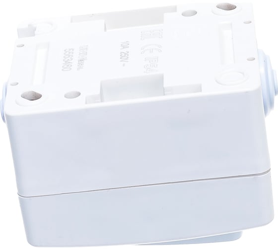Одноклавишный выключатель IP-54, белый UNIVersal Аллегро 5563460