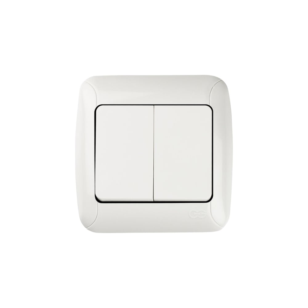 2-клавишный выключатель GUNSAN Fantasy белый 16231100-161103 - выгодная ...