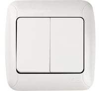 2-клавишный выключатель GUNSAN Fantasy белый 16231100-161103