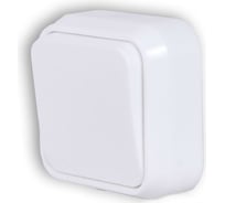 Одноклавишный выключатель открытой проводки, белый duwi АЛЬФА 23367 1