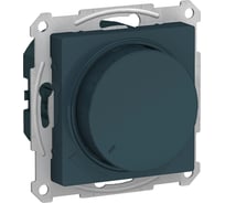 Поворотно-нажимной светорегулятор (диммер) Systeme Electric AtlasDesign Изумруд, 630Вт, мех. ATN000836