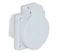 Розетка серая 2Р+Е, 1х16А, 220-240V, IP54 T-Plast Schuko 31.01.310.0600