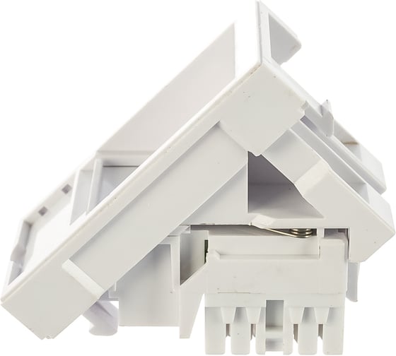 Розетка-вставка 45x22.5 (аналог Mosaic) с наклонным модулем RJ-45, категория 5е Hyperline SIP2K-C5E-M45-22.5 35210